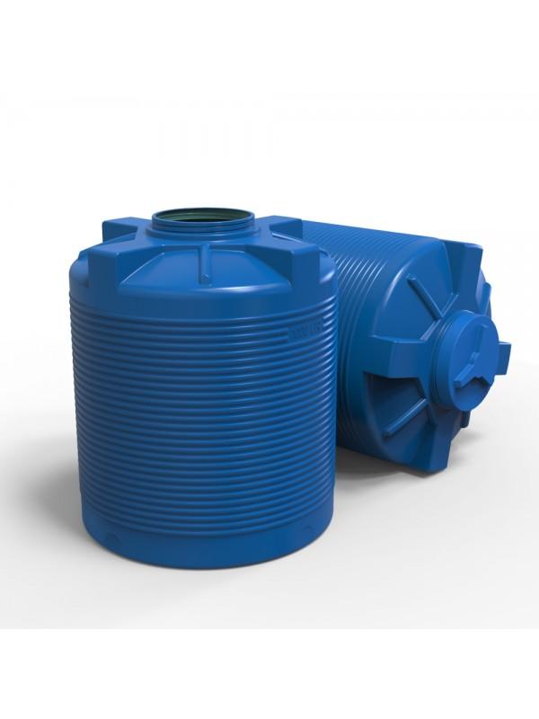 Rezervor apa 1000 L vertical, oval (albastru) cu stut D. 1/2" 110x130 cm (112x132 cm)