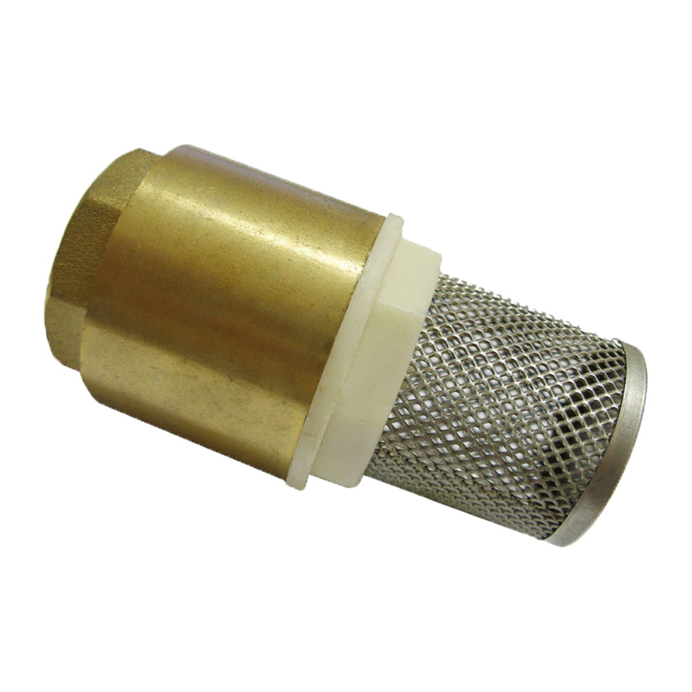 Sorb cu supapa de sens din alama cu filtru D. 4" BRASS
