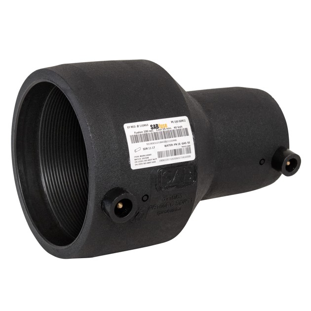 Reductie e/f D.160 x 110 PE100 SDR11 PN16 39.5W Elgef  SAB