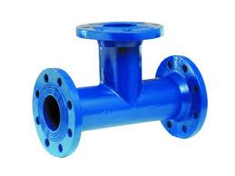 Тройник фланцевый чугунный D. 50 PN10 L=300 мм (4 отверстия) BOHAMET