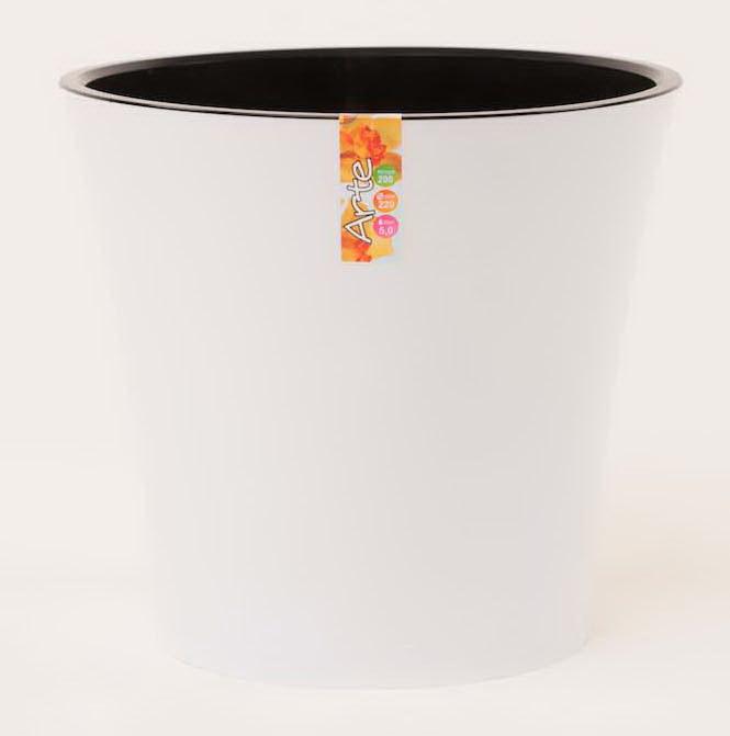 Ghiveci ARTE 2 L (alb-negru)