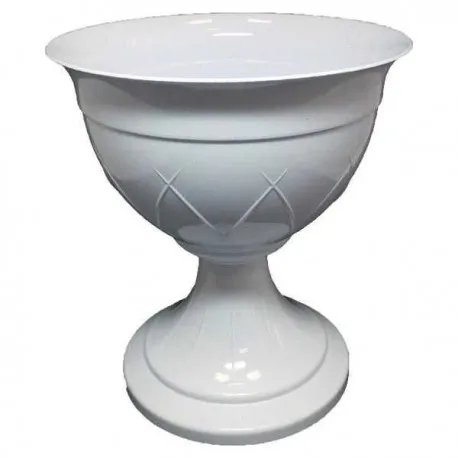 Ghiveci LILIA  3.5 L pe picior (alb)