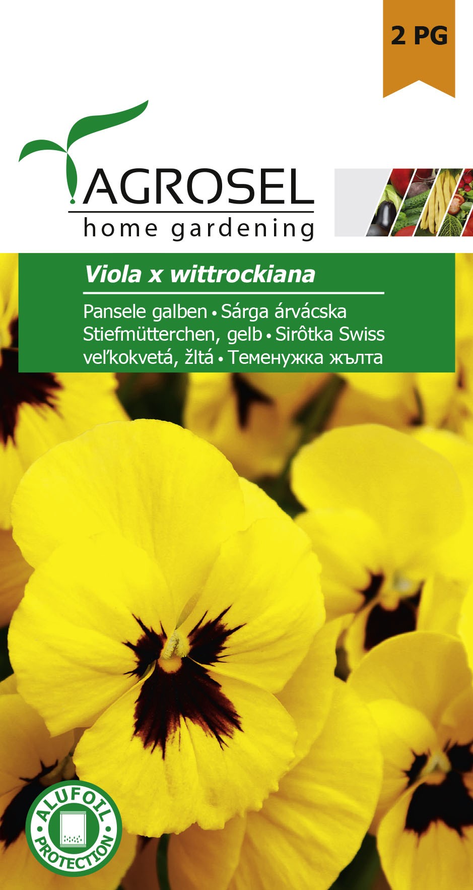 Семена Анютины глазки желтые 0.15 г  AS