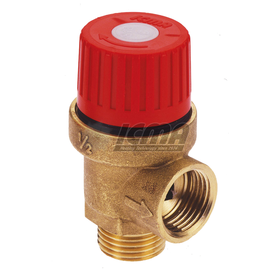 Supapa de siguranta automat D. 1/2" FI/FE 3 bar alama HY