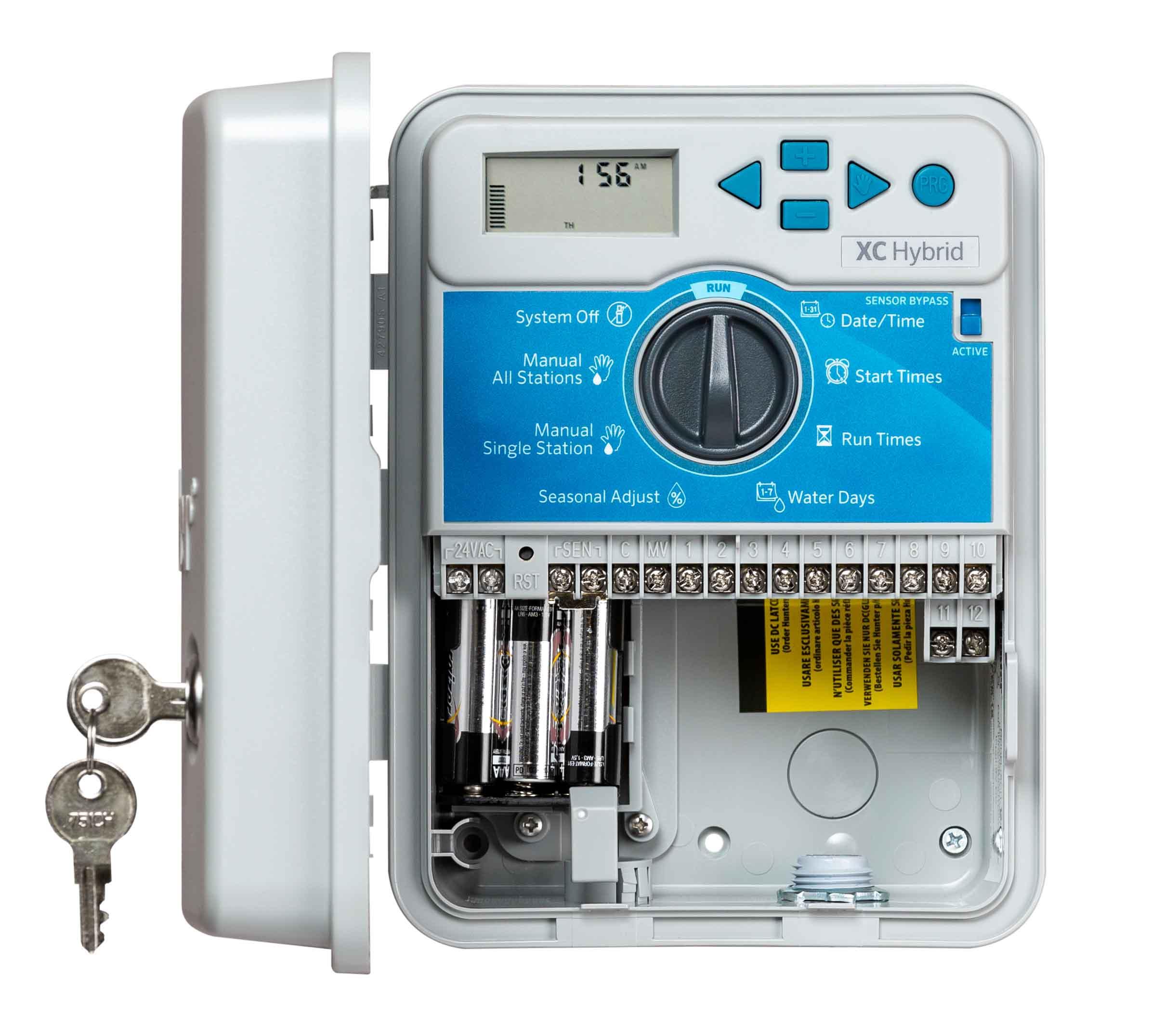 Блок управления поливом 12 зон (наружный) XCH-1200 Hybrid, на батарее HUNTER