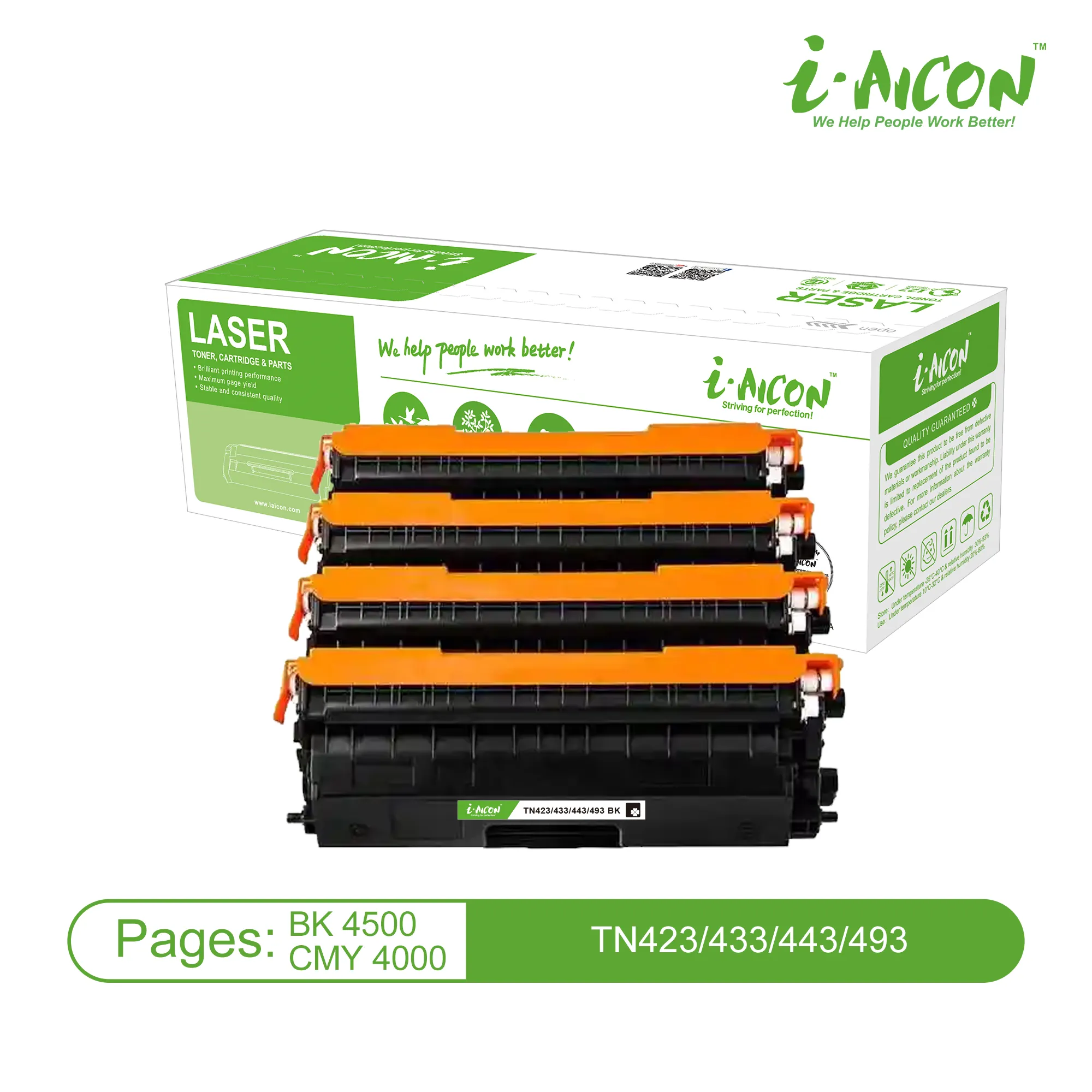 TN423 Yellow Brother cartridge compatible Aicon 4.000 pages