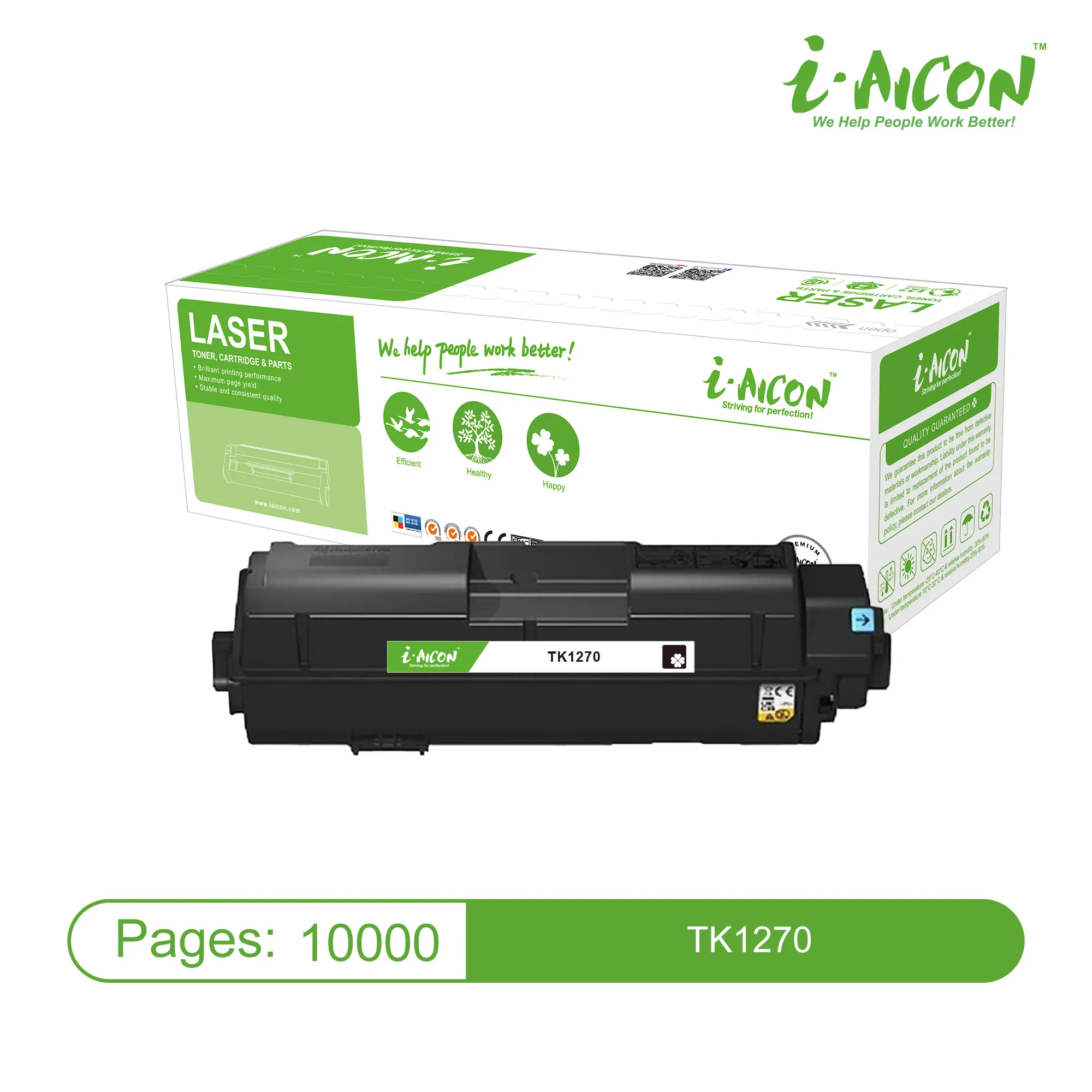 TK1270 Kyocera cartridge compatible Aicon 10.000 pages (With Chip)