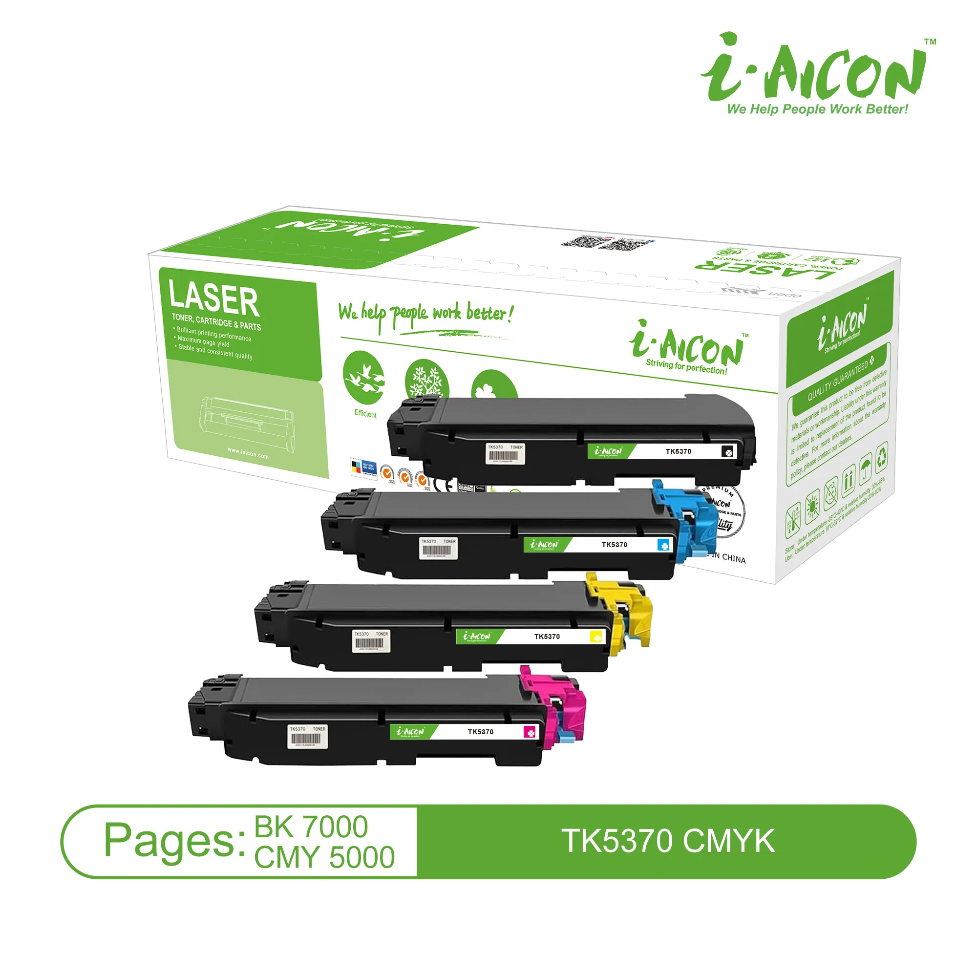 TK5370 Black Kyocera cartridge compatible Aicon 7.000 pages (With Chip)