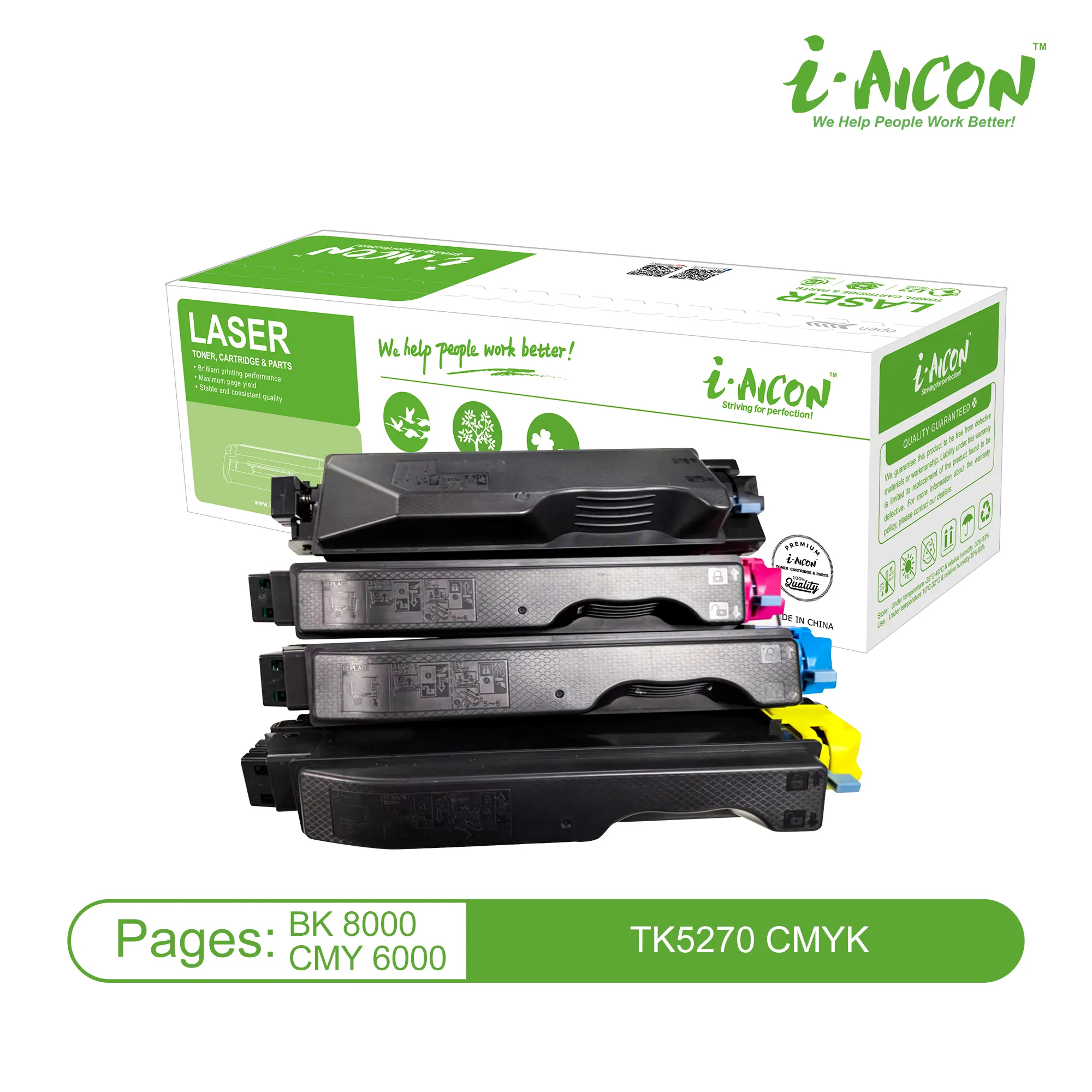 TK5270 Magenta Kyocera cartridge compatible Aicon 6.000 pages (With Chip)