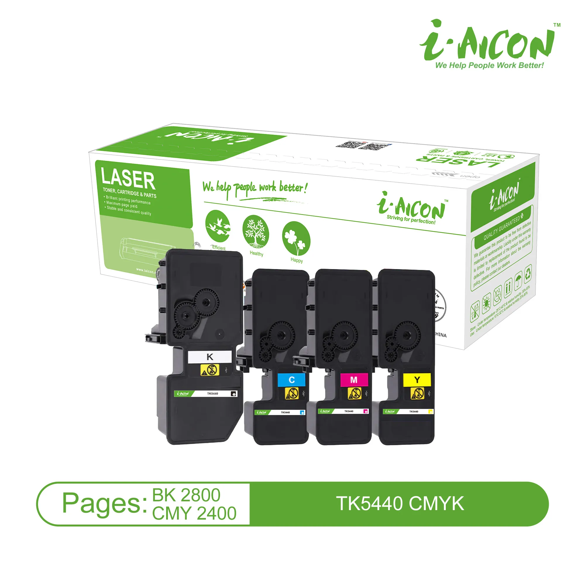 TK5440 Black Kyocera cartridge compatible Aicon 2.800 pages (With Chip)