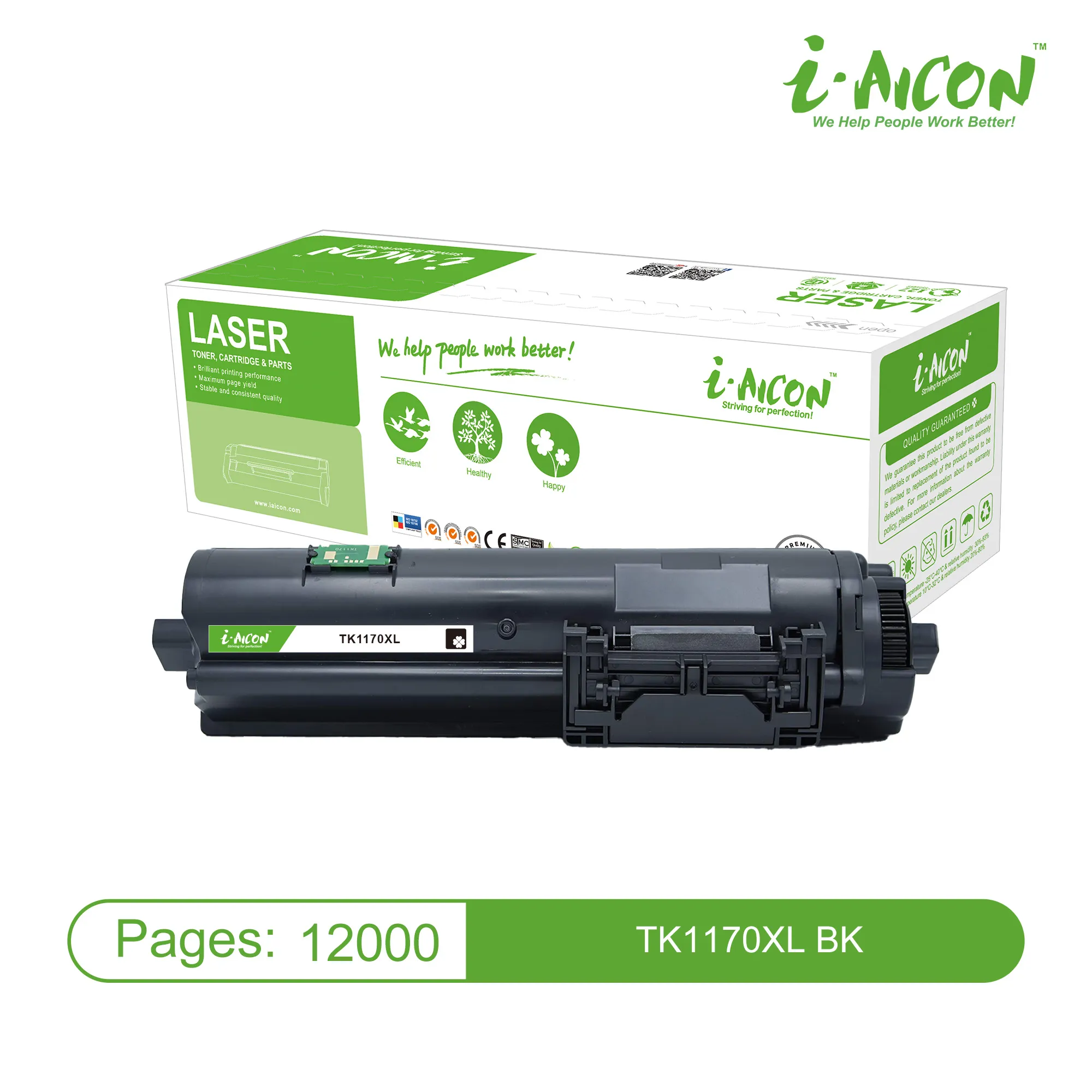 TK1170XL Kyocera cartridge compatible Aicon 12.000 pages (With Chip)