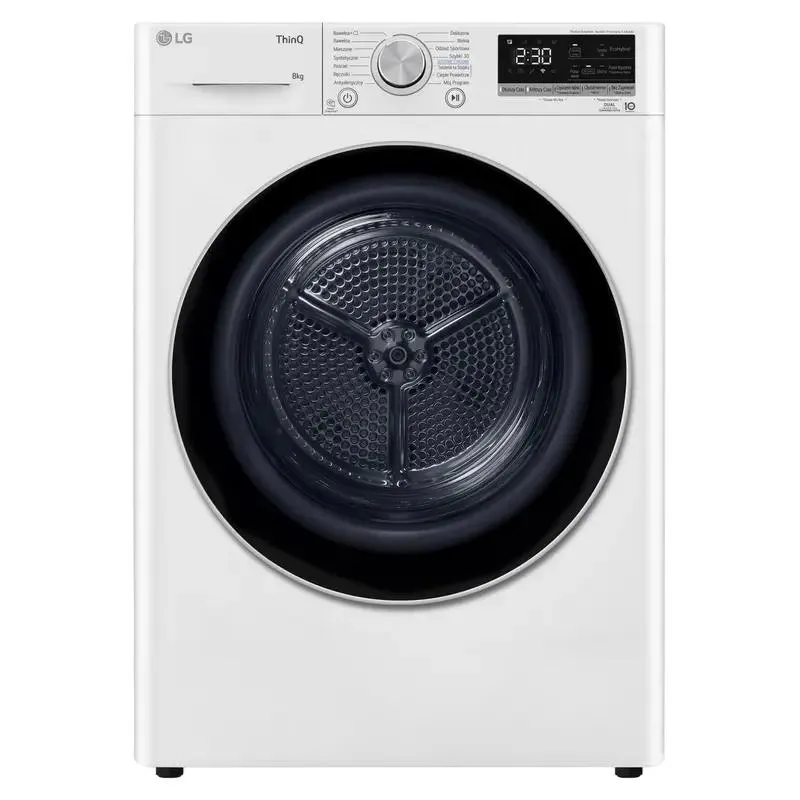 Clothes dryer LG RH80V9AV3N, 8kg, White