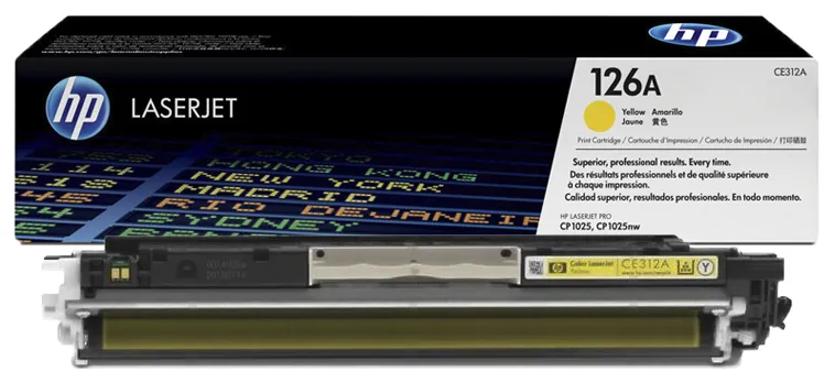 HP 126A (CE312A) Yellow Cartridge for HP Сolor LaserJet Pro CP1025, Pro CP1025NW, 1000 p.
