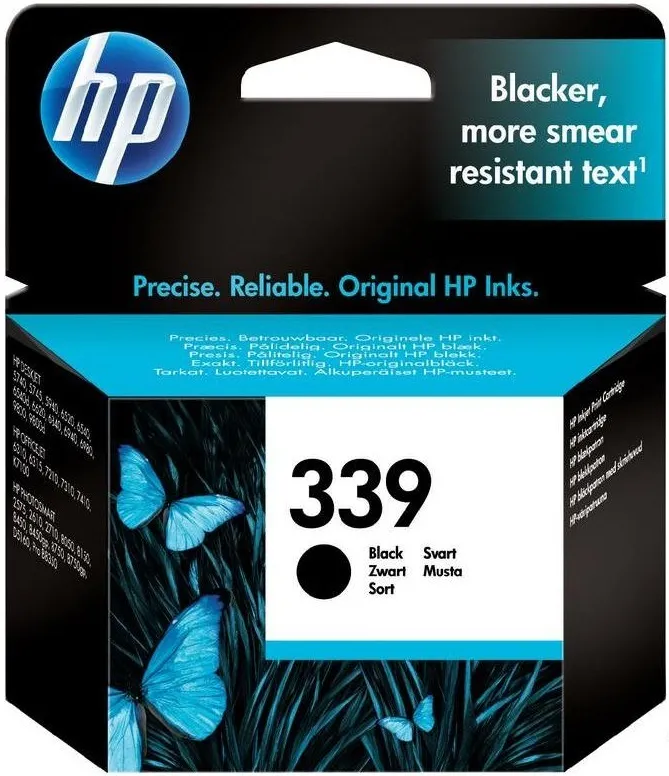 HP 339 (C8767EE) Black Ink Cartridge for HP Photosmart 8053, HP DeskJet 9803d, HP Photosmart 8753, HP Photosmart D5063, HP Photosmart 8153, HP DeskJet 6543d, HP Photosmart 8453, 800 p.