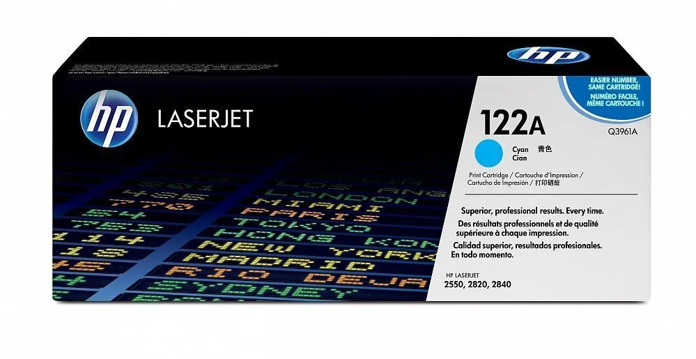 HP 122A (Q3961A) Cyan Cartridge for HP LaserJet 2840, 2550, 2820, 4000 p.