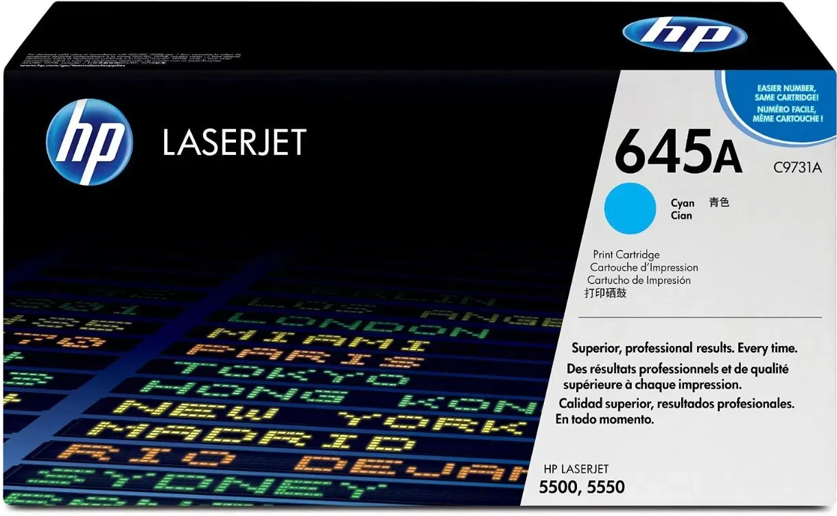 HP 645A (C9731A) Cyan Cartridge for HP LaserJet 5550, 5500, 12000 p.