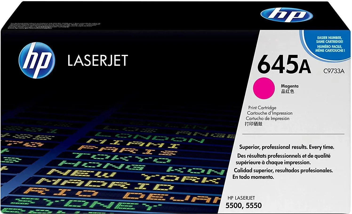 HP 645A (C9733A) Magenta Cartridge for HP LaserJet 5550, 5500, 12000 p.