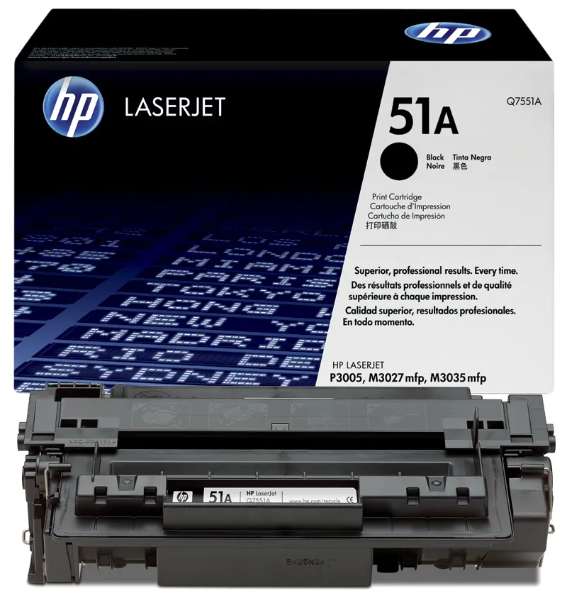 HP 51A (Q7551A) Black Cartridge for HP LaserJet P3005 Series, M3035, M3027, 6500 p.