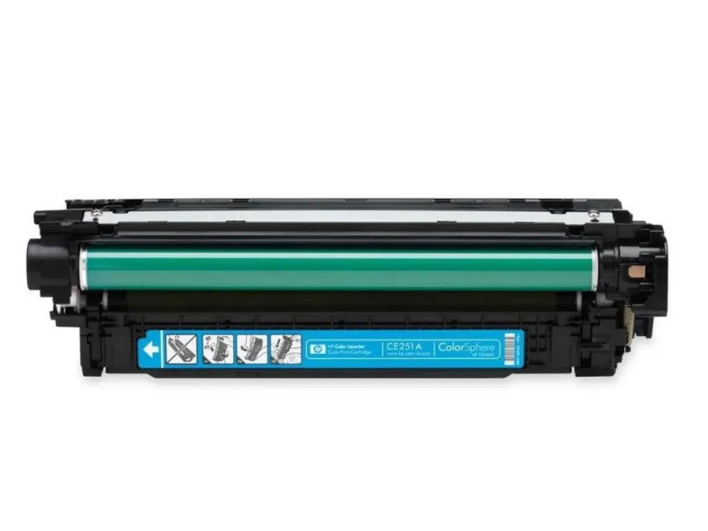 HP 504A (CE251A) Cyan Cartridge for HP LaserJet CP3525, CP3525n, CP3525dn, CP3525x, CM3530, CM3530fs, 7000 p.