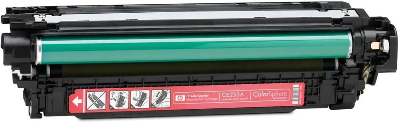 HP 504A (CE253A) Magenta Cartridge for HP LaserJet CP3525, CP3525n, CP3525dn, CP3525x, CM3530, CM3530fs, 7000 p.