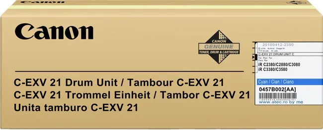 Drum Unit Canon C-EXV21 Cyan, 53 000 pages A4 at 5% for Canon iRC2380/3380