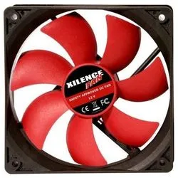 120mm Case Fan - XILENCE XPF120.R.PWM Fan, Performance C, 120x120x25mm FDB Fan, 500 - 1500 ± 10%, max. 28 (dB(A))@12V, 57.9CFM, Operating voltage DC (V)	6 - 13.8, Hydro Bearing, Airflow-optimized rotor blades, 4Pin with PWM,  Black/Red