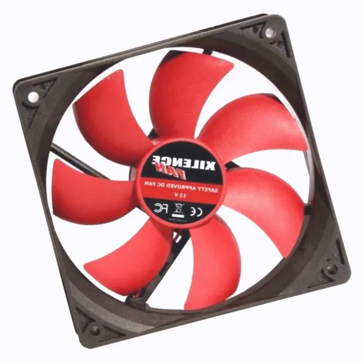 120mm Case Fan - XILENCE XPF120.R.PWM Fan, Performance C, 120x120x25mm FDB Fan, 500 - 1500 ± 10%, max. 28 (dB(A))@12V, 57.9CFM, Operating voltage DC (V)	6 - 13.8, Hydro Bearing, Airflow-optimized rotor blades, 4Pin with PWM,  Black/Red
