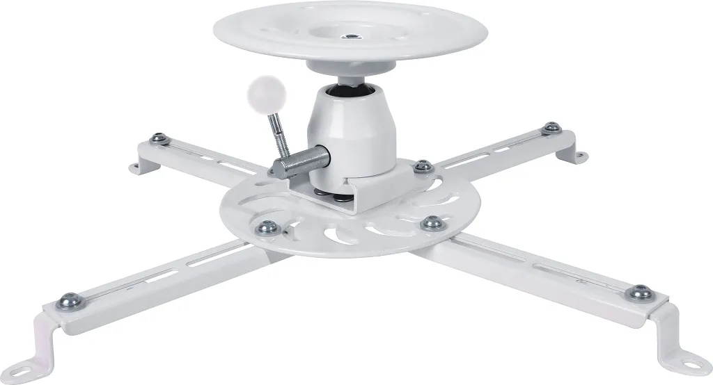 Sunne PRO300S Ceiling/ Bevel Projector Bracket, Ceiling to Projector 135mm, Tilt/Swivel-20°~+20°,  360 rotate max 25kg, universal mounting pattern up to 500mm width, White