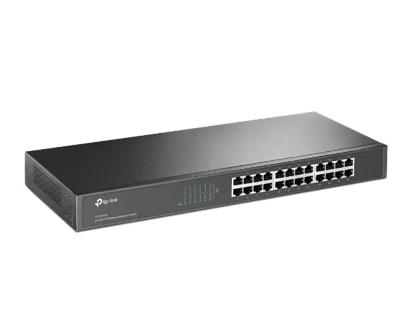 Switch TP-LINK TL-SF1024 / 24 port / 100Mb / RJ45 / 1U 19-inch rack-mountable steel case