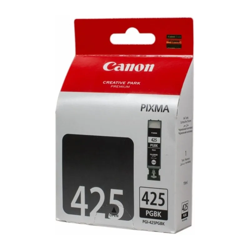 Ink Cartridge Canon PGI-425 Bk (4532B001) black, 19ml for iP4840/4940 & MG5140/5240/6240/8140