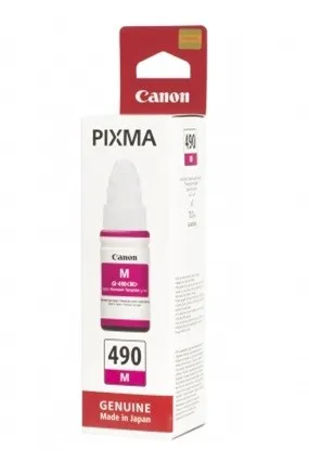 Ink Bottle Canon GI-490 M (0665C001), magenta, 70ml for G1400/1410/G2410/G2411/G2415/G3410/G3411/G3415/G4411, 7000 p.
