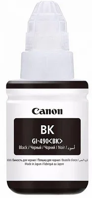 Ink Bottle Canon GI-490 Bk (0663C001), black, 135ml for PIXMA G1400/1410/G2410/G2411/G2415/G3410/G3411/G3415/G4411, 6000 p.