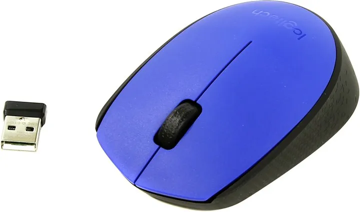 Logitech Wireless Mouse M171 Blue, Optical Mouse for Notebooks, Nano receiver,  Blue, Retail