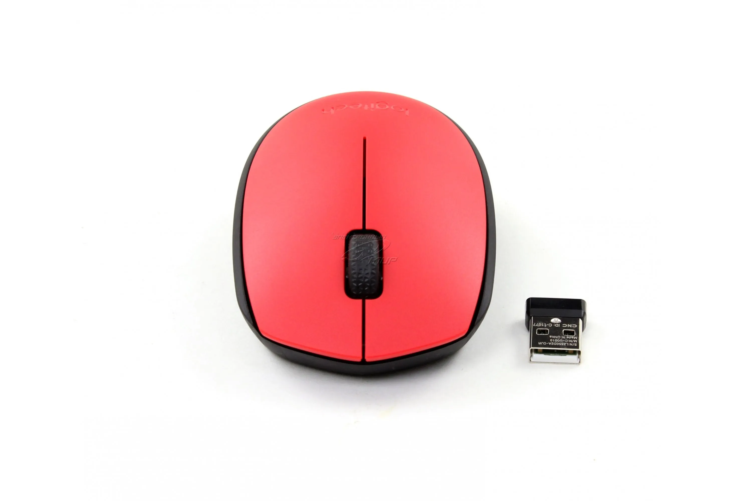 Mouse Wireless Logitech M171 / Optical  / Nano receiver / Red
