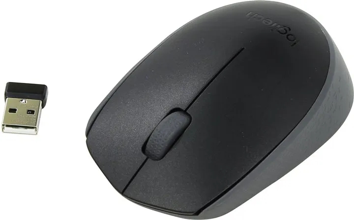 Logitech Wireless Mouse M171 Black, Optical Mouse for Notebooks, Nano receiver,  Black, Retail