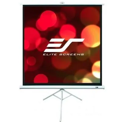 Trepied cu mecanism de coborare Elite Screens T113NWS1 / 113”(1:1) / White