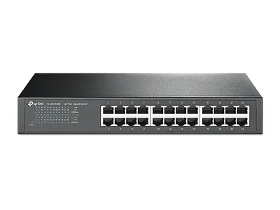 TP-LINK TL-SG1024D  24-port Gigabit Switch, Gigabit Desktop/Rachmount Switch, 24 10/100/1000M RJ45 ports, 13-inch steel case