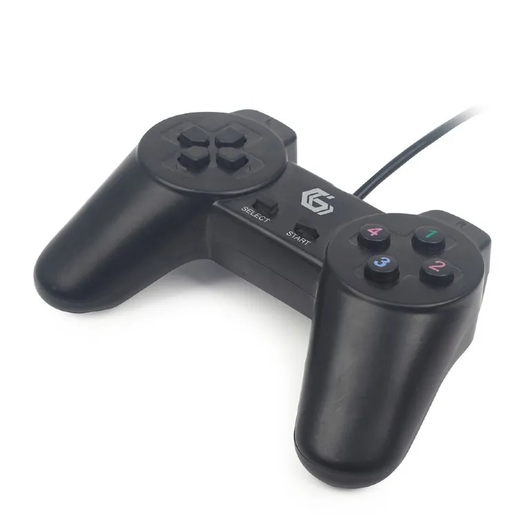 Gembird JPD-UB-01 Universal programmable gamepad, 4-way D-pad and 10 buttons, USB 2.0, 1.45m, Black