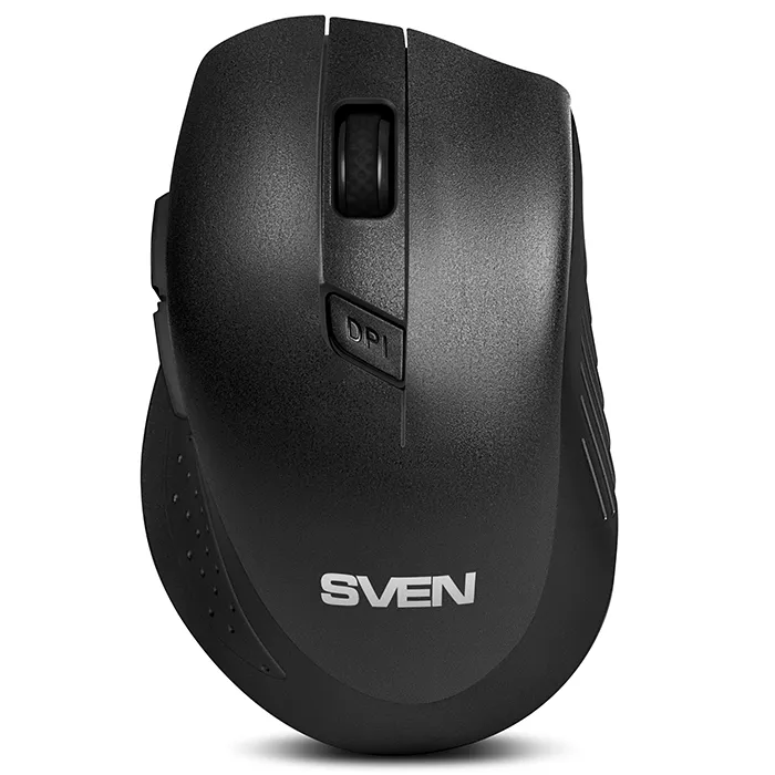 SVEN KB-C3800W, Wireless, Keyboard & Mouse & Mouse Pad, 2.4GHz, Multimedia Keyboard (104 keys, 12Fn-keys) + Mouse (5+1 keys (scroll wheel), 800/1200/1600dpi), Nano receiver, USB, Black, Rus/Ukr/Eng