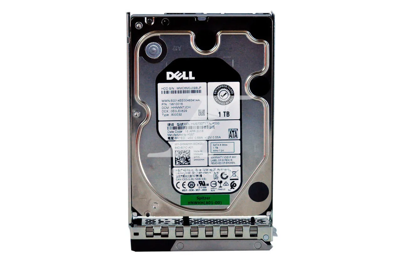 HDD - 1TB SATA 7.2K RPM 3.5, 6.0 Gbps, 3.5 inch, 128MB On-Board Cache, HGST / Hitachi Ultrastar (Enterprise Class).