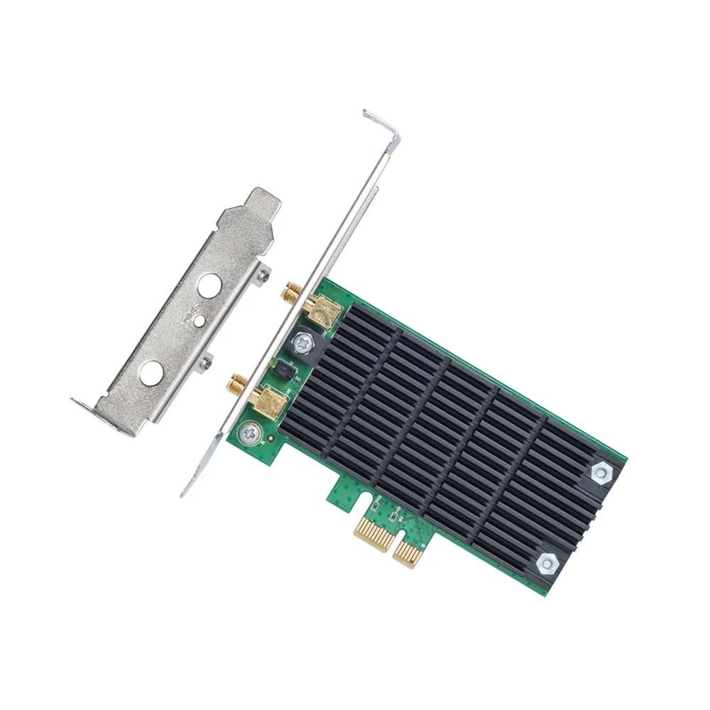 TP-LINK Archer T4E AC1200 Wireless Dual Band PCI Express Adapter, 867Mbps on 5GHz + 300Mpbs on 2.4GHz, 802.11a/b/g/n/ac, 2 Dual Band detachable аntennas