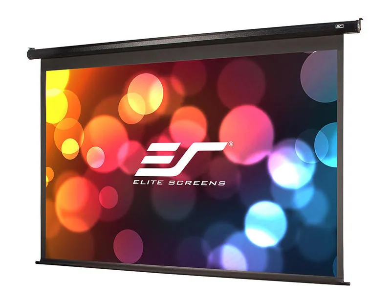 Elite Screens 100” (16:9) 222 x 125 cm, Electric Projection Screen, Spectrum Series with IR/Low Voltage 3-way wall box, Black