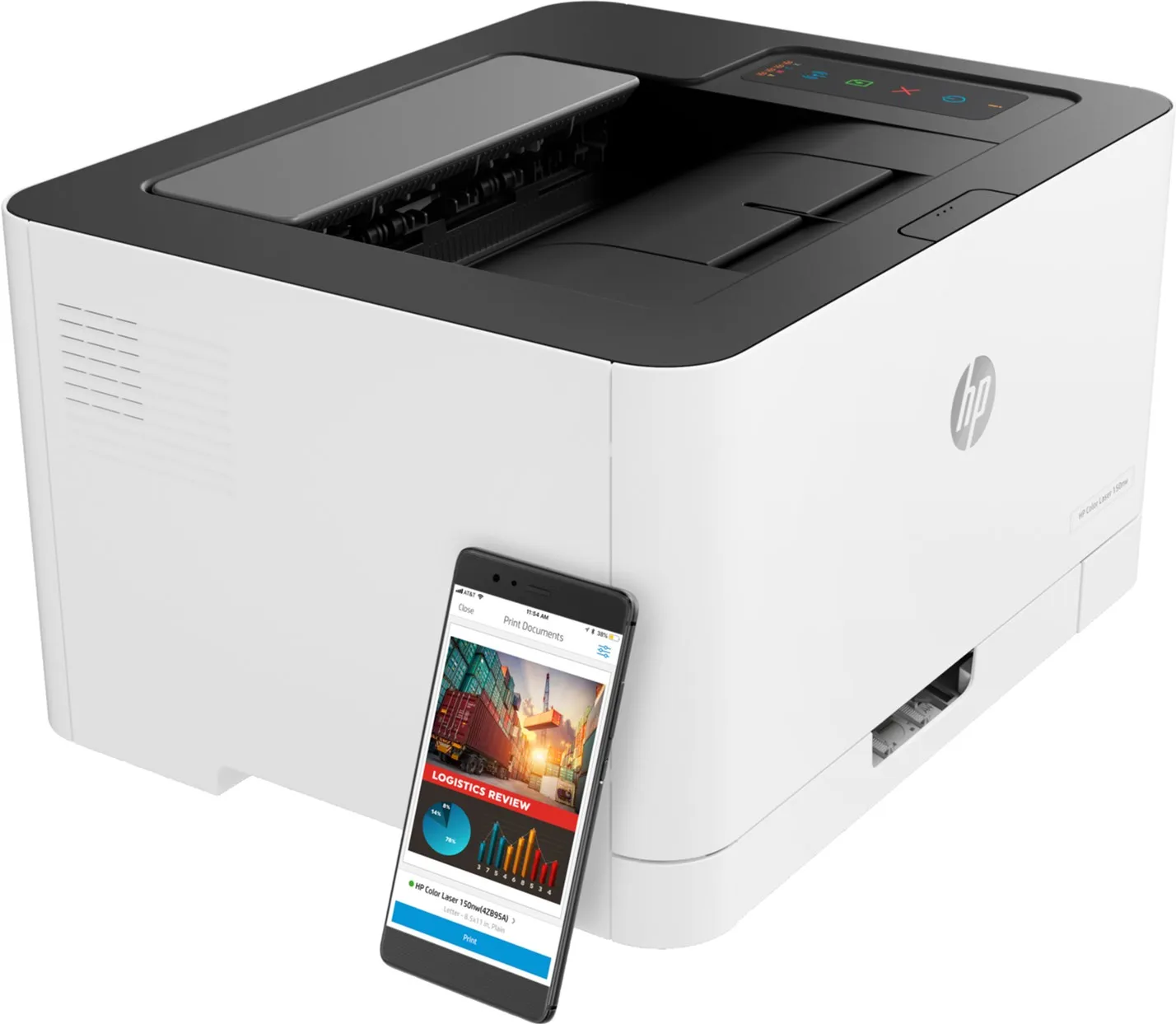 Imprimanta Color HP LaserJet 150nw / Wi-Fi / White