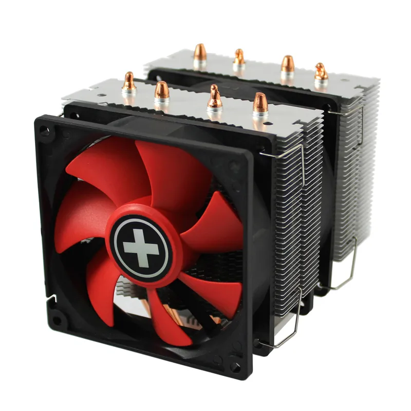 XILENCE Cooler XC044 ”M504D” Performance C Series, Intel Socket LGA 2066/2011/1851/1700/115x & AM5/AM4, up to 180W, Dual-Tower, 2x PWM fans - 92x92x25mm, Hydro-bering fan, 600-2200rpm, 14.0~21.8dBA, 111.2 CFM, 4pin PWM,  4x 6mm Cooper heatpipes