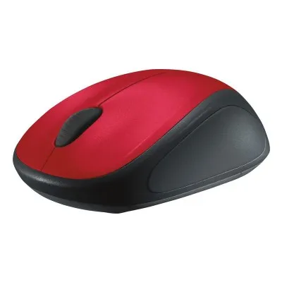 Logitech Wireless Mouse M235 Red, Optical Mouse, Nano receiver, Red/Black, Retail