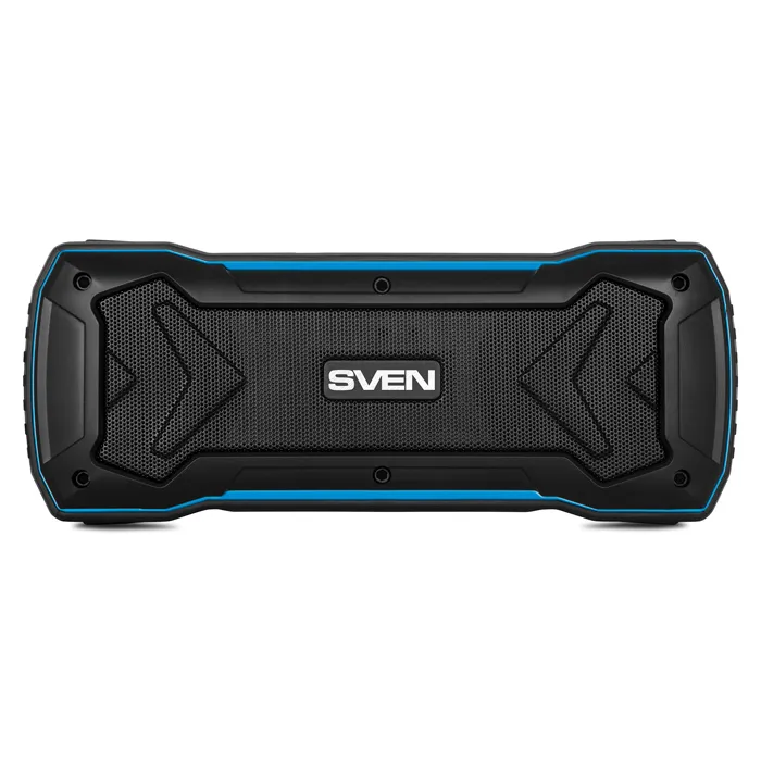 Boxa portabila SVEN PS-220, Black-Blue / 10W / Bluetooth / FM / USB / microSD / 1200mA*h