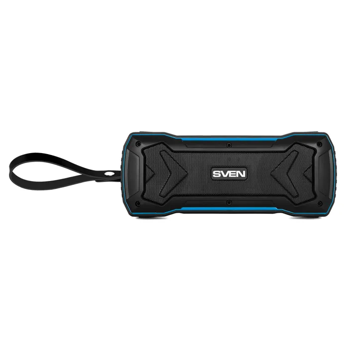 Boxa portabila SVEN PS-220, Black-Blue / 10W / Bluetooth / FM / USB / microSD / 1200mA*h