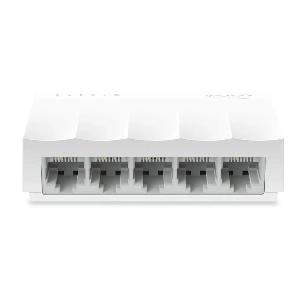 TP-LINK LS1005  5-port Desktop Switch, 5 10/100M RJ45 ports, Plastic case, LiteWave, Green Technology