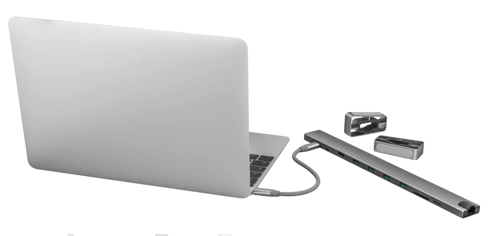 Adaptor Multiport Docking Station Trust Dalyx/ USB-С/ 4xUSB-A/ 2xUSB-C/ HDMI/ RJ45/ SD/ microSD