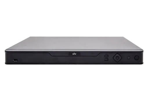 UNV NVR304-16E-B, 16-ch, 4 SATA, Incoming Bandwidth 160Mbps, 16 x 1080P@30 / 8 x 4MP@30 / 4 x 4K@30, Dual Network interface,  Audio In/Out 1/1, Alarm In/Out 16/4, 1U, H.265&4K